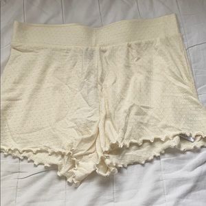 Cream shorts